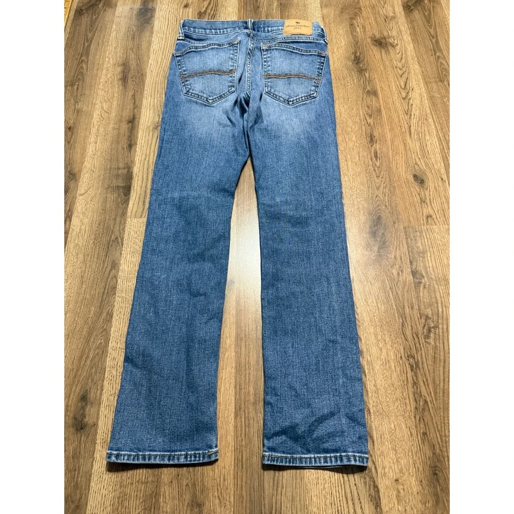Abercrombie Kids Jean Kids Size 13/14 Blue Denim Distressed Skinny Jeans